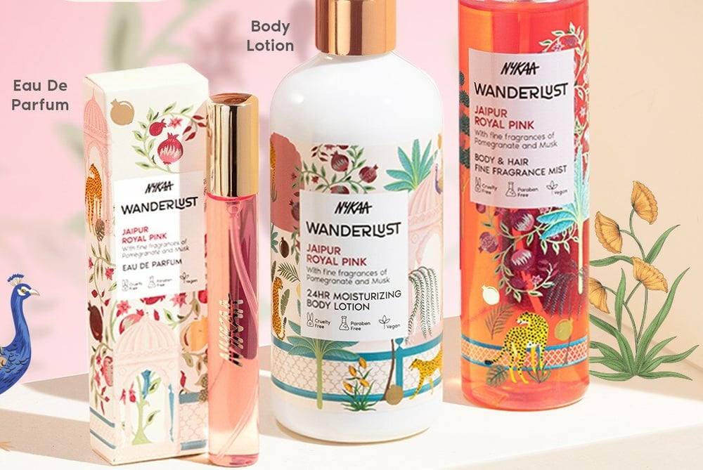 ജയ്പൂർ റോയൽ പിങ്ക് അവതരിപ്പിച്ചുകൊണ്ട് Nykaa Wanderlust അതിൻ്റെ ഉൽപ്പന്ന ശ്രേണി വിപുലീകരിക്കുന്നു